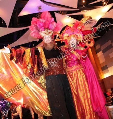 Hire stilt walkers for parties and events Colorado